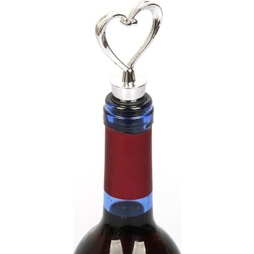 Heart Shaped Wine Preservation Stopper Love Design Heart Shape Wine Bottle Stopper Vacuum Food Grade Silicone Mater Wine Kit New