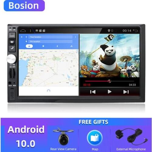 Bosion Android 10.0 7 inch Double Din Universal Car Radio GPS Multimedia Unit Player For TOYOTA Nissan Kia RAV4 Honda VW Hyundai