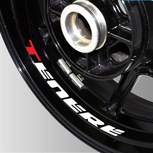 Motorcycle Front Rear Rim Decorative Reflective Waterproof Sticker For YAMAHA TENERE tenere Wheel Logo Decal Stickers