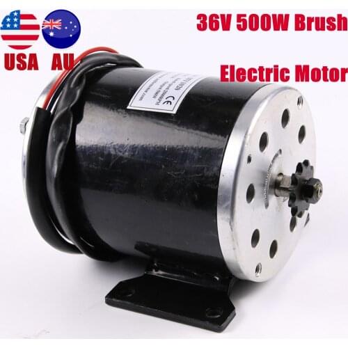 TDPRO T8F 11 Teeth Unite Motors 36V 500W Brush Electric Motor for E-Bike Scooter ATV Go Kart Quad