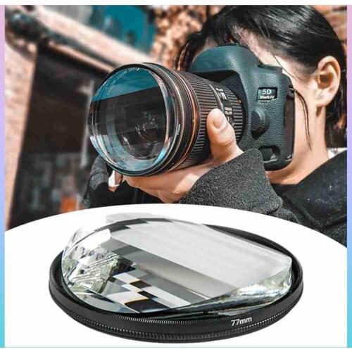 Camera Filter prisme Photography Glass Prisma Foreground Blur Film Television Props 77mm Pentaprism SLR Accessories Filters