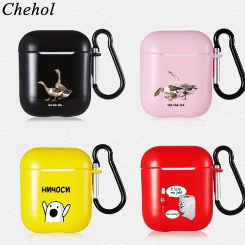 Goose Cartoon Cases for Apple Airpods Pro 1 2 3 Soft Silicone Protection Headset Cover Bluetooth Wireless Earphones Headphone