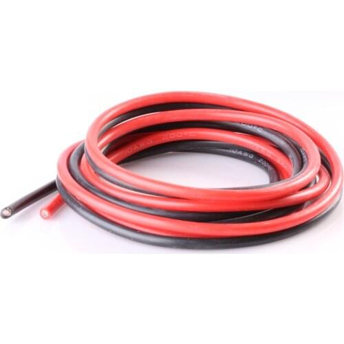 10/12/14/16/18/20/22/24/26 AWG Silica Gel Wire Cable for RC Model, DIY and Hobby toyes, Battery ESC wire cable