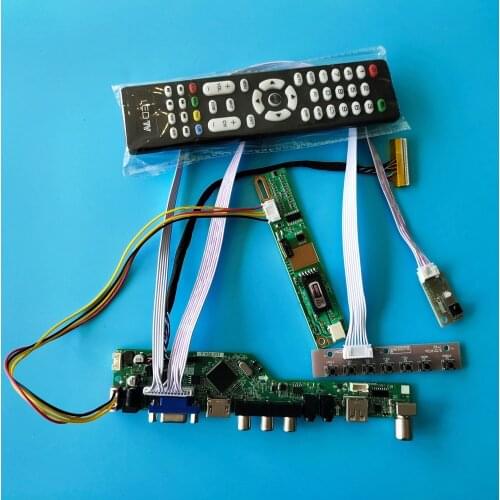 Kit for QD17TL02 HDMI Controller Board 30pin 1 lamps TV VGA Screen Remote LED LCD USB AV Monitor Display Audio Panel 1440x900