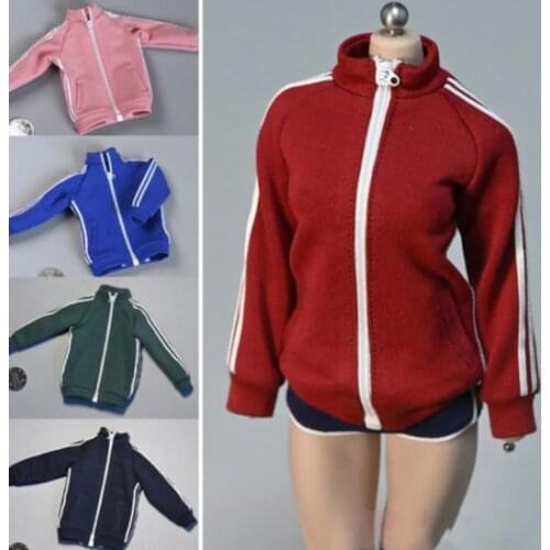 1/6 Scale Female Sports School Uniform Coat Jacket Fit 12" Action Figure Body TBLeague phicen Model Doll