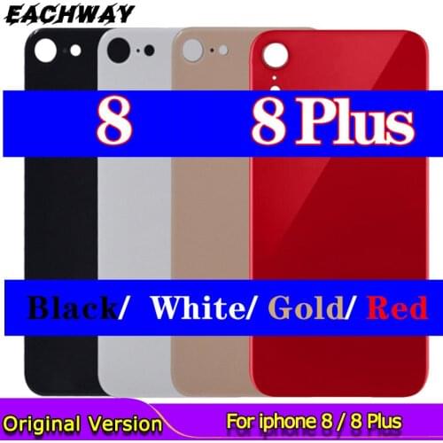 New original High Quality Big Hole Back Glass Replacement parts For iPhone 8 8plus Battery Cover Rear Door Housing for iphone8