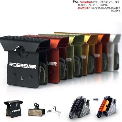 New Brake Pads RIDEREVER MTB Dust-proof Cooling Fin Ice Tech Disc Brake Pads SLX Deore XT XTR M8000 MTB Road Bike Accessories