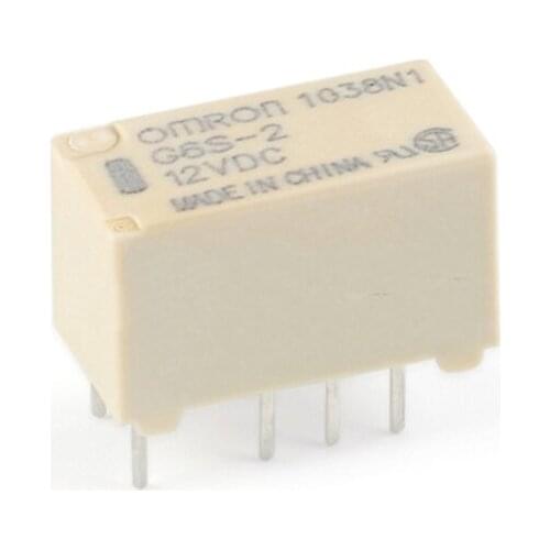 10pc Original G6S-2-5VDC 12VDC 24VDC 8pin 2A Signal relay 2NO 2NC G6S-2-12VDC G6S-2-24VDC