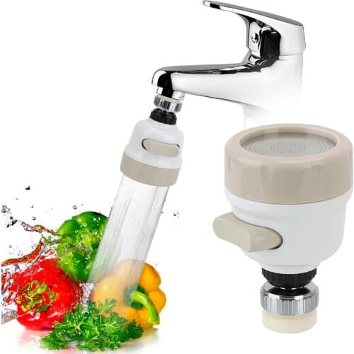 360 Degree Rotatable Spray Head Tap Universal Hose Tap Kitchen Adapters High Pressure Faucet Filter Nozzle 3 Modes