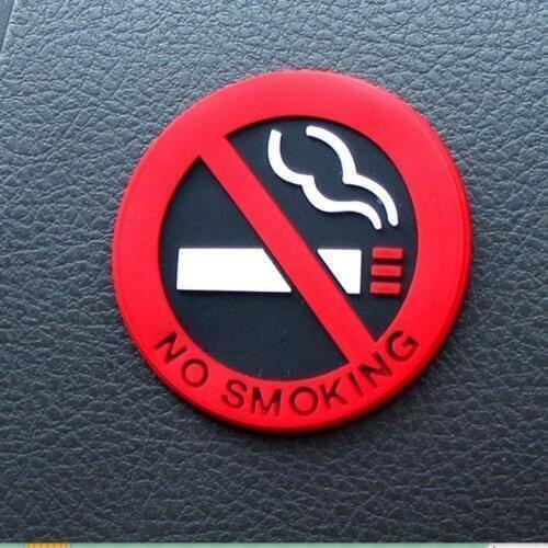 Sticker Warning No Smoking Logo Car Stickers for nissan juke lexus is200 toyota estima opel insignia kia sportage audi tt