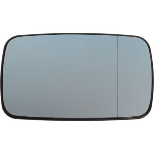 Blue Left Rearview Mirror Glass Right Side Heatable Lens For BMW 3Series E46 #306