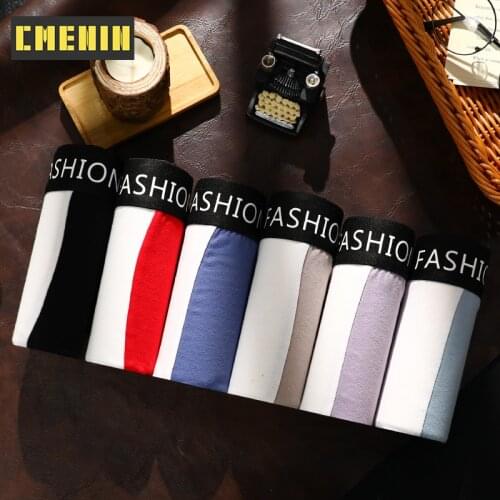 6Pcs/lot 2021 New Underwear Men Boxer Homme Cotton Mens Underwear Boxershorts Men Boxers Sexy Boxer Shorts Male Underwear CM894