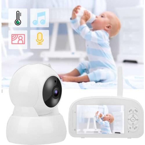Baby Monitor 5in HD Screen 2.4GHz Wireless Digital Infrared Night Vision 100-240V
