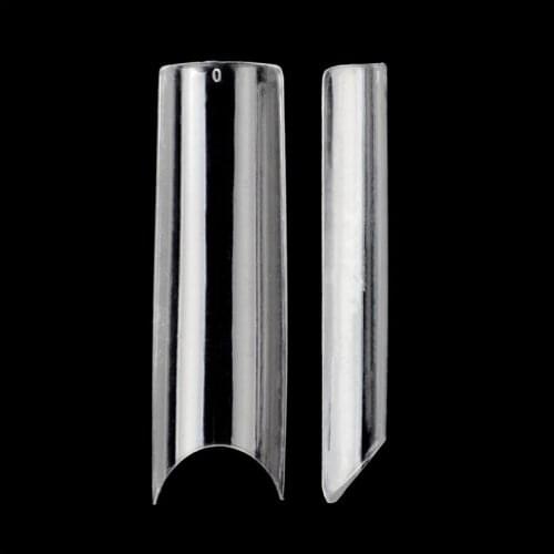 XX Long Square C-curve Nail Art Tips Professional Salon False Nail French Style 360pcs/box