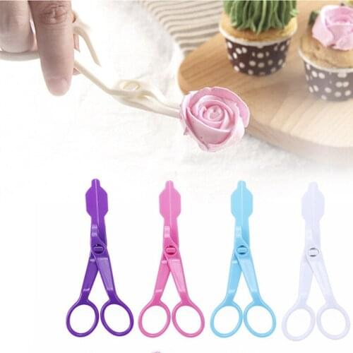 1PC Scissors for Cream Flower Transfer Tool Pastry Tools Flower Ttray Kitchen Taart Decoratie Cake Decorating Tool