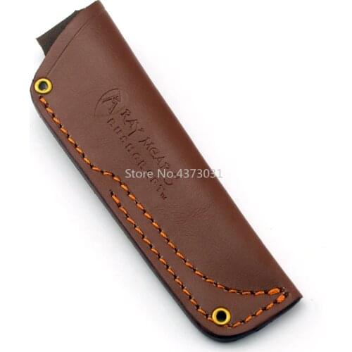 1piece Outdoor tools knife case sheath first layer of leather Cowhide Straight Northern Europe knife scabbard