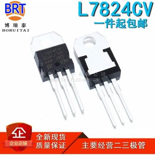 10pcs/lot L7824CV L7824 TO-220 TO220 7824 LM7824 MC782 new original