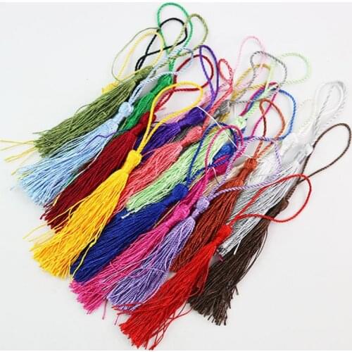 100PCS Dacron Tassel Pendant Dacron Chinese Knot Clothing Curtain Pendant Accessories Materials DIY Bookmark Tassel 24Color