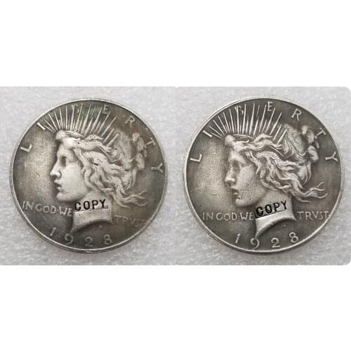 1928 Peace Dollar Two Face Coin(1928) COPY COINS