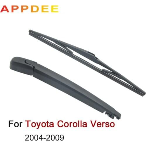 APPDEE Wiper 11" Rear Wiper Blade & Arm Set Kit For Toyota Corolla Verso 2004 - 2009 Windshield Windscreen 2005 2006 2007 2008