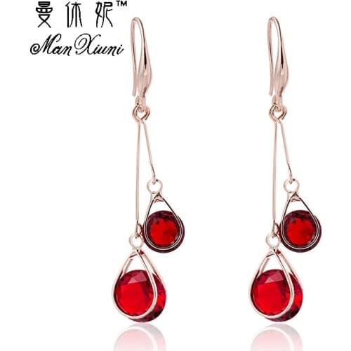 Manxiuni Trinket Water Drop Earrings For Women Long Short Tassel Earring dangling chain Silver Color earrings Jewelry pendientes