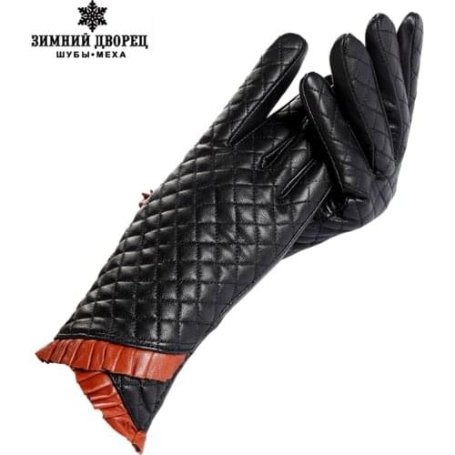 Ladies leather gloves,Cotton lining,Genuine Leather,genuine leather gloves women,winter ladies gloves,women winter gloves 2015