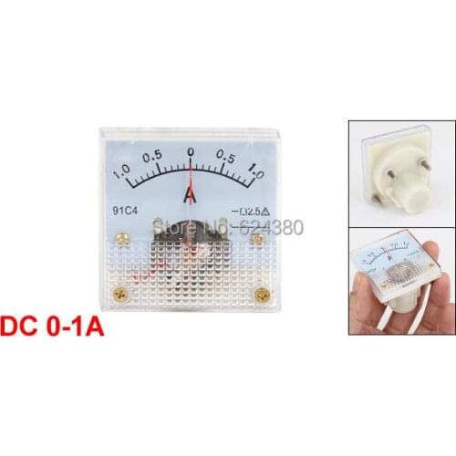 DC 0-1A 1A Analog Ammeter Panel AMP Current Meter Gauge 91C4 ( 45mm x 45mm )
