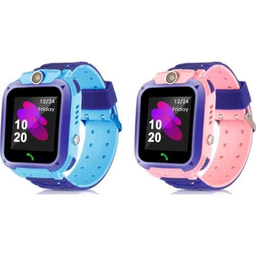 Q12 Childrens Smart Watch SOS Phone Watch Smartwatch For Kids With Sim Card Photo Waterproof IP67 Kids Gift For IOS Android