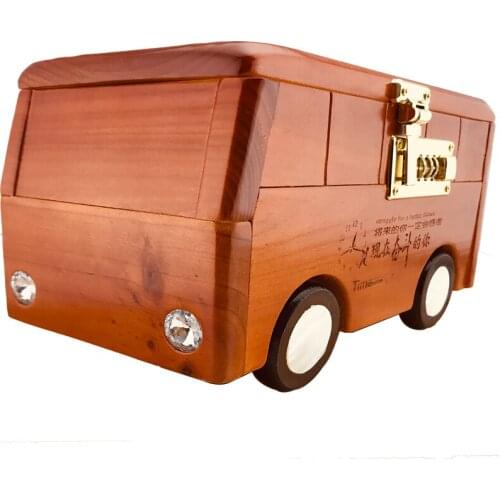 Modern Children Piggy Bank Large Counter Wood Kids Cash Box Money Piggy Bank Adults Cofrinho De Moeda Home Decoration EA60CX