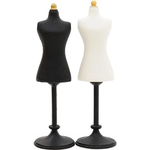 Odoria 1:12 Miniature 2Pcs Dress Form Mannequin Set Sewing Tool for Tailor Room Home Dollhouse Accessories Doll House Decoration