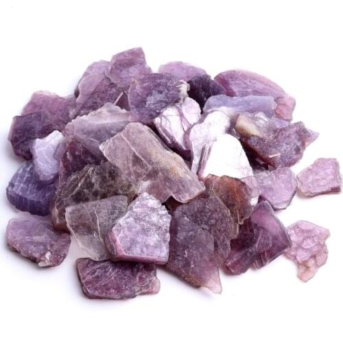 30g Natural Raw Purple Mica Crystal Slice Rough Lepidolite Ziyun Mother Rock Stones Phosphosiderite Specimen Minerals Decoration