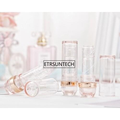 100pcs 12.1mm Empty Lipstick Tubes Refillable DIY Lip Gloss Lip Balm Containers Cosmetic Tool F2215