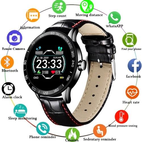 LIGE New Smart Watch Men Women Heart Rate Blood Pressure Monitoring Pedometer Waterproof Sport Smartwatch For Android IOS+Box