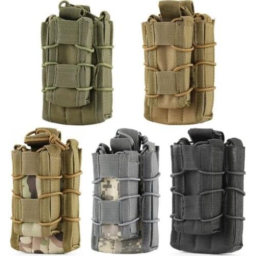 Tactical Double Magazine Pouch Military Army Bag MOLLE Equip Airsoft multicam Hunting Bag 500D Nylon