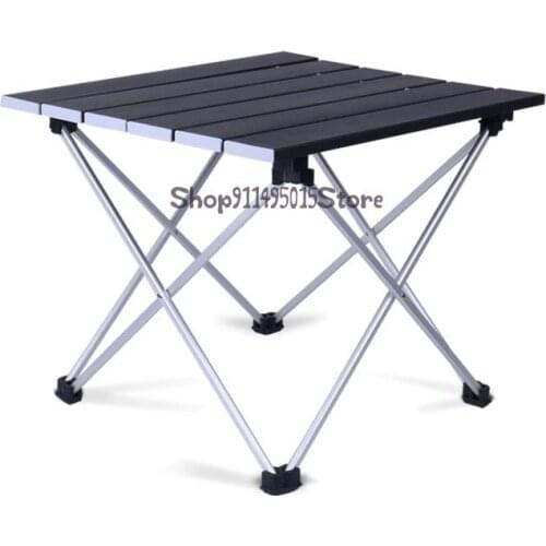 Ultra Light All Aluminum Alloy Outdoor Folding Small Table Portable Barbecue Camping Table And Chair Car Picnic Set