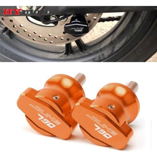 High Quality Accessories Spools For KTM DUKE 790 DUKE790 2018 2019 M10 Motorcycle CNC Swingarm Sliders Spools Stand Screws Cover