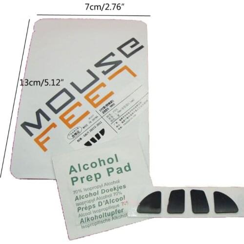 1 Set 0.6mm Thickness Replace Curve Edge Mouse Feet Mouse Skates For logitech Anywhere m905 Mouse