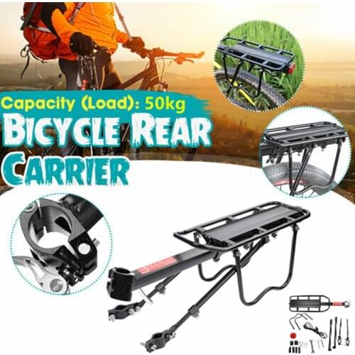 1pc Aluminum Alloy Mountain Bike Rear Rack Semi-quick Release Rear Rack Bicycle Rack Manned Frame Rack