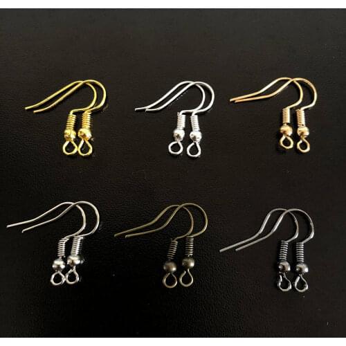 100Pcs 20x17mm Earring Findings Earrings Clasps Hooks Fittings DIY Jewelry Making Accessories Iron Hook Earring Jewelry