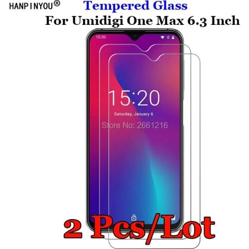 2 Pcs/Lot For Umidigi OneMax Tempered Glass 9H 2.5D Premium Screen Protector Film For Umidigi One Max 6.3"
