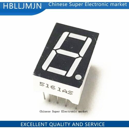 20PCS 0.56inches 7 Segment 1 Digital LED Display Super Red Common Cathode