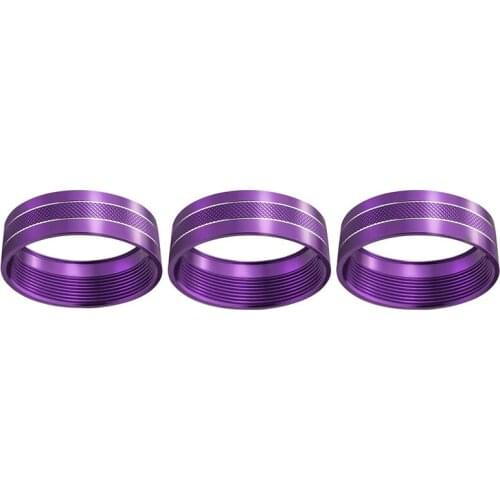 3Pcs Air Conditioner Switch Cover Interior Control Knob Covers Audio for Dodge Challenger 2009-2014 Accessories