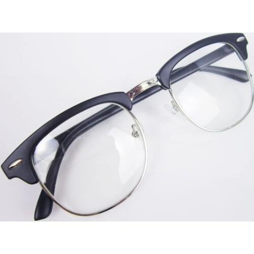 Agstum Vintage Womens Mens Full Rim Square Business Glasses Multi Black Frame Prescription Eyeglasses Clear Lens RX 3030