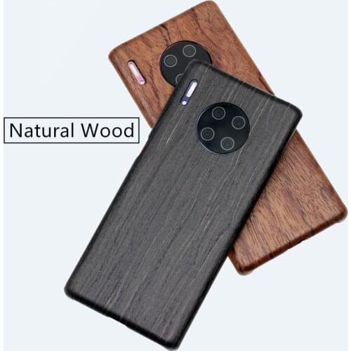 For HUAWEI MATE 30 Case Cover Luxury Slim Ultra Thin Hard Natural Wood Shockproof Armor Phone Case for P30 new user bonus