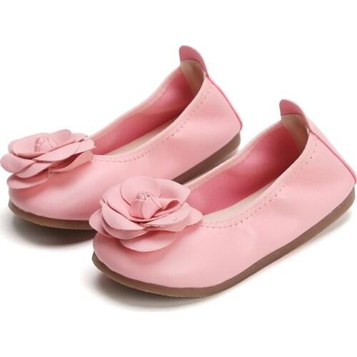 Kids Shoes for Girl Childrens Leisure Shoes Baby Girl Dancing Shoes Soft Bottom Set of Feet Shoes with Flower