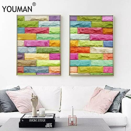 Geometric Poster Wall Pictures Wall Art Canvas Painting Nordic Decoration Home Posters Nordic Abstract Painting Canvas Wallpaper