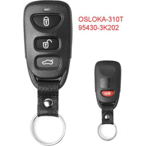 Keyecu Remote Control Car Key Fob Clicker 3 Button for Hyundai Elantra, Sonata 2006-2010 OSLOKA-310T 95430-3K202