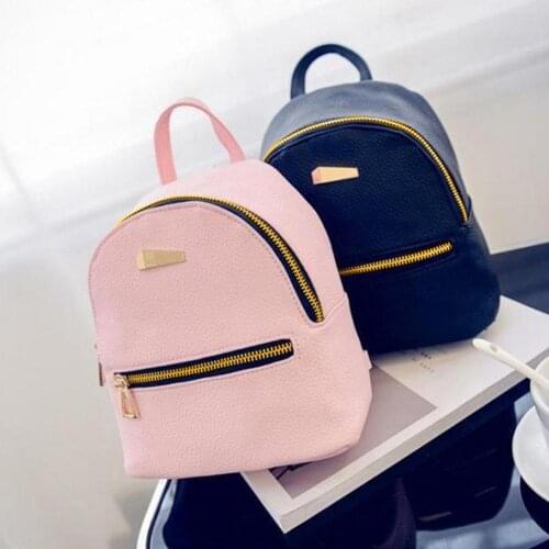 Leather Mini Backpack Girls Travel School Rucksack Bag Backbag Backpack Schoolbag For Girls Portable Shoulder Bag