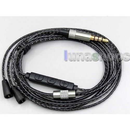 LN006204 Mic Remote OFC Copper Earphone Cable For Sennheiser IE8 IE8i IE80 IE80s