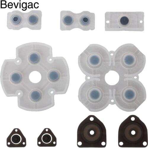 Bevigac 9Pcs Silicone Replacement Conductive Button Pad Key Accessories Bundle Kit for Sony PlayStation 4 Play Station PS4 PS 4